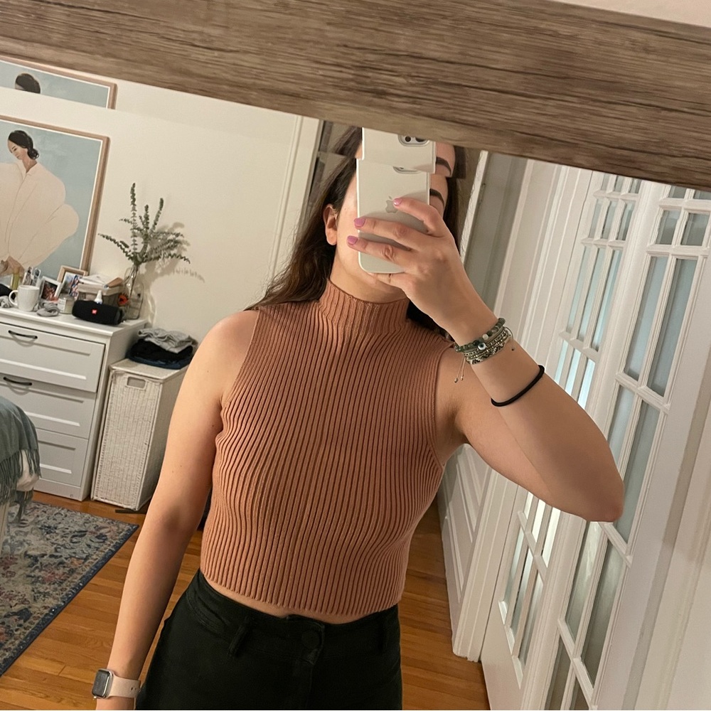 Knit turtle neck top